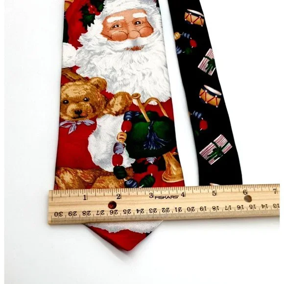Hallmark Santa Mens Holiday Necktie Design Collection Holiday Traditions MMG - Picture 3 of 5